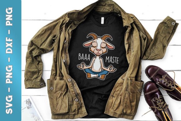Baaa Maste Funny Yoga Donkey Graphics for Crafts