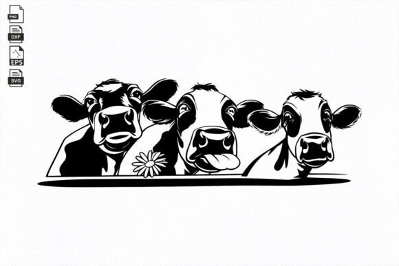 Cows Svg Cricut Funny Farm Animal Graphics