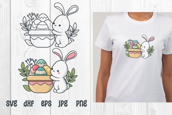 Cute Bunny Easter SVG for Crafts and Graphics