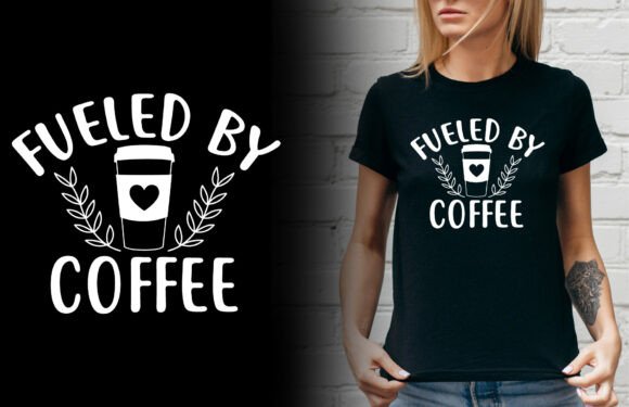 Fueled by Coffee Svg Design Funny Review