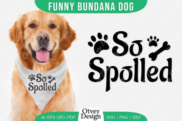 Fun Dog Bandana SVG for Graphics and Crafts