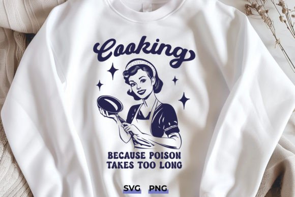 Fun Retro Cooking Graphics for Crafts