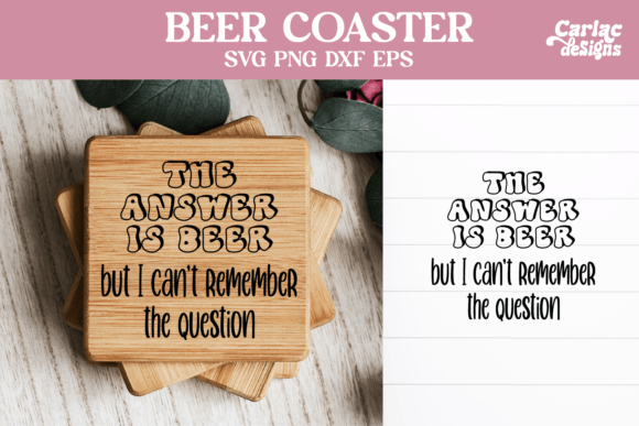 Funny Beer Coaster SVG