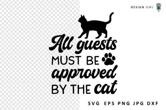 Funny Cat Sign SVG for Crafts and Graphics