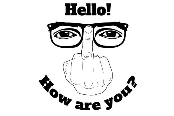 Humor Meets Graphics: Middle Finger Hand SVG for Creative Crafts