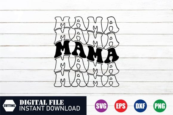 Mama Wave Design SVG for Blogs and Crafts