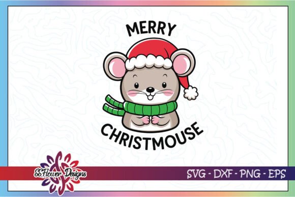 Merry Christmouse Funny Puns Xmas Graphics for Crafts