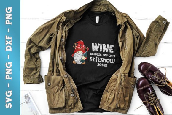 Wine Lover Gnome SVG for Crafts and Graphics